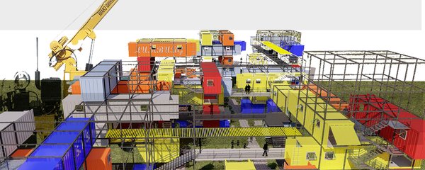 Micro housing is in fact a vestibule of a village to enhance communal activities