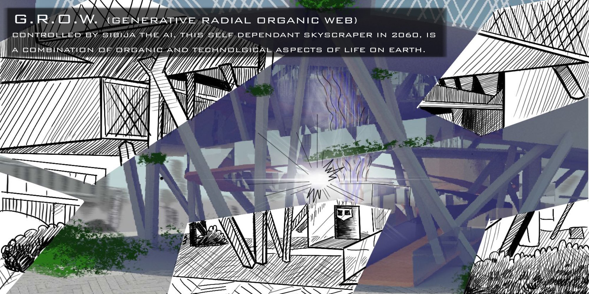 GROW (Generative Radial Organic Web)