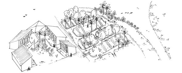 Courtyards and chinampas for urban water management in Aluva