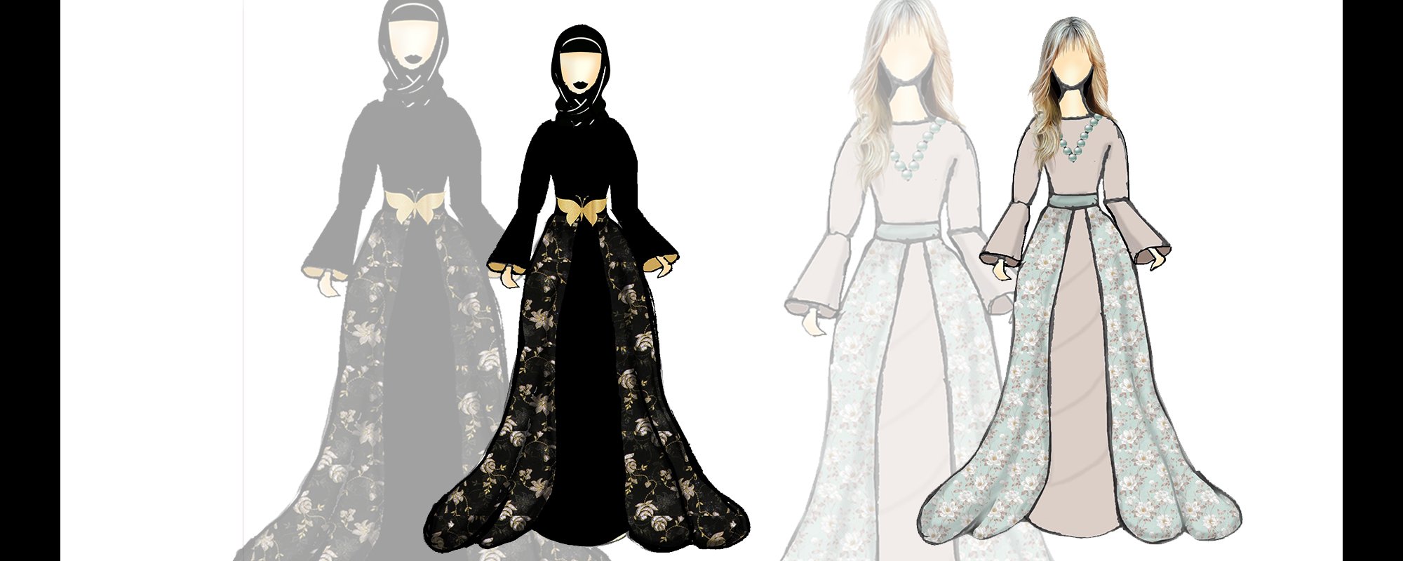 Modern classical dress