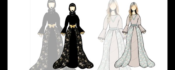 Modern classical dress