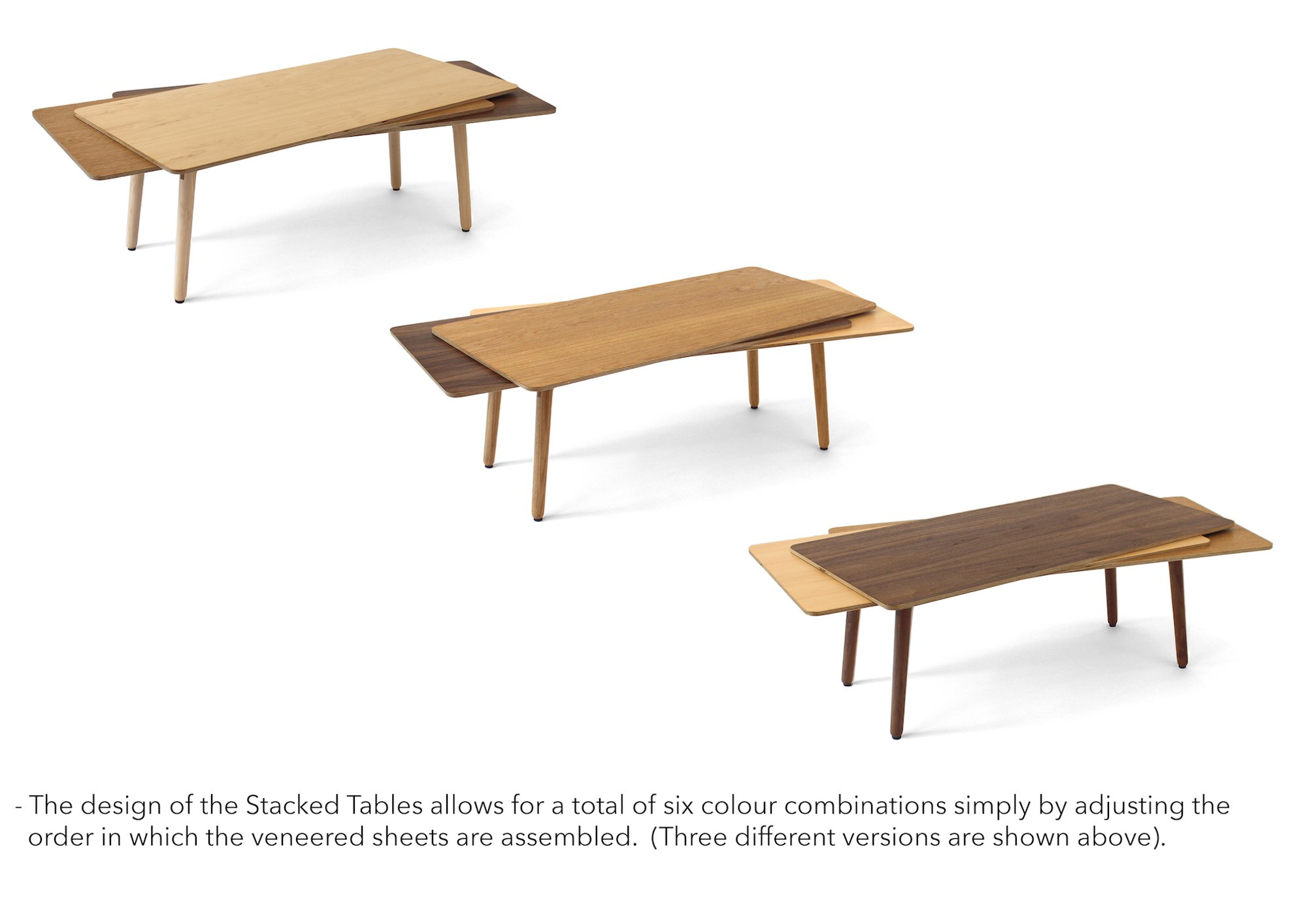 Stacked Coffee Table - Colour Combinations