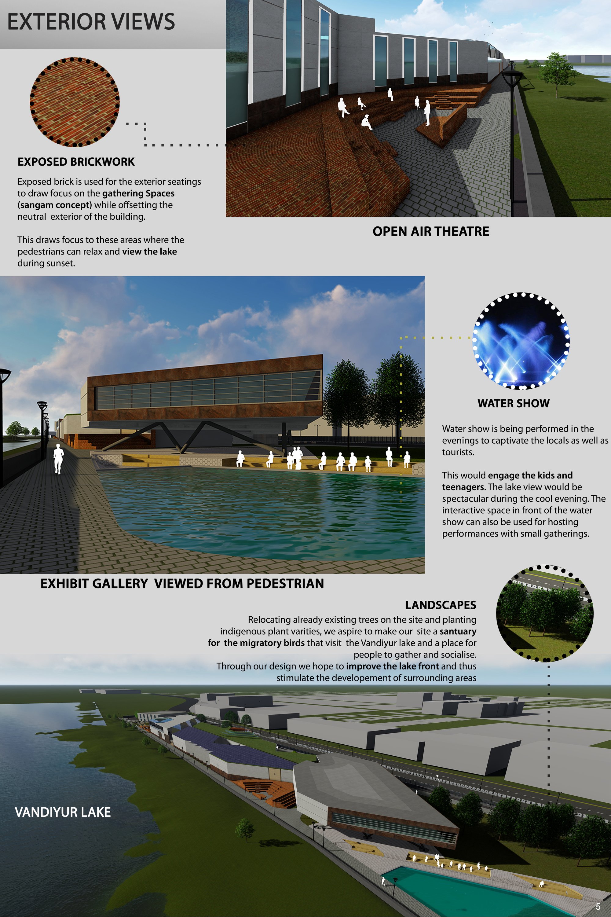 Exterior views and design detail