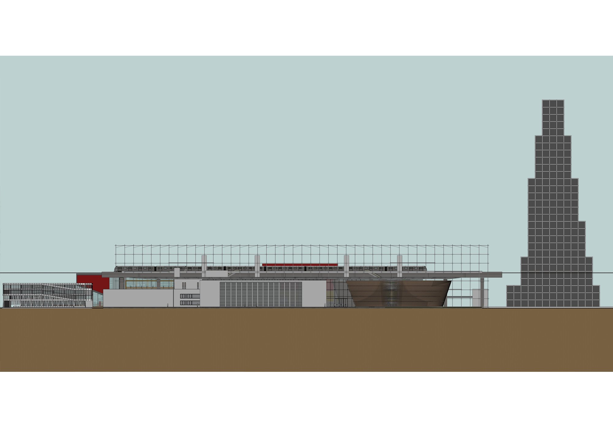 Multimodal hub - elevation