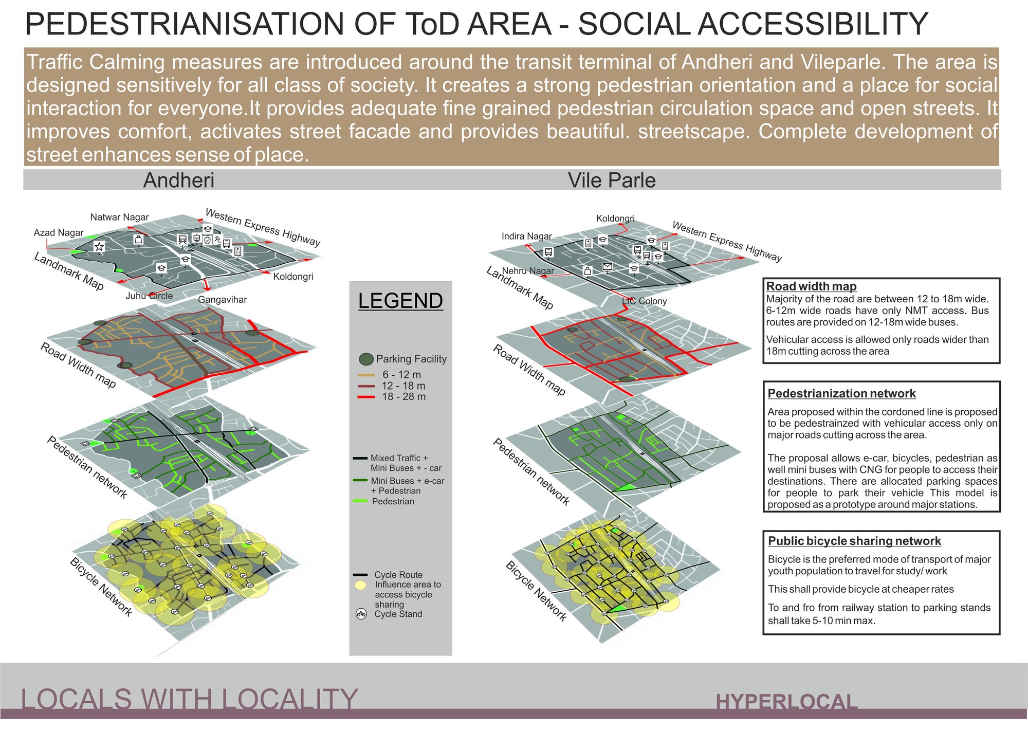 Pedestrianisation surrounding transit stations
