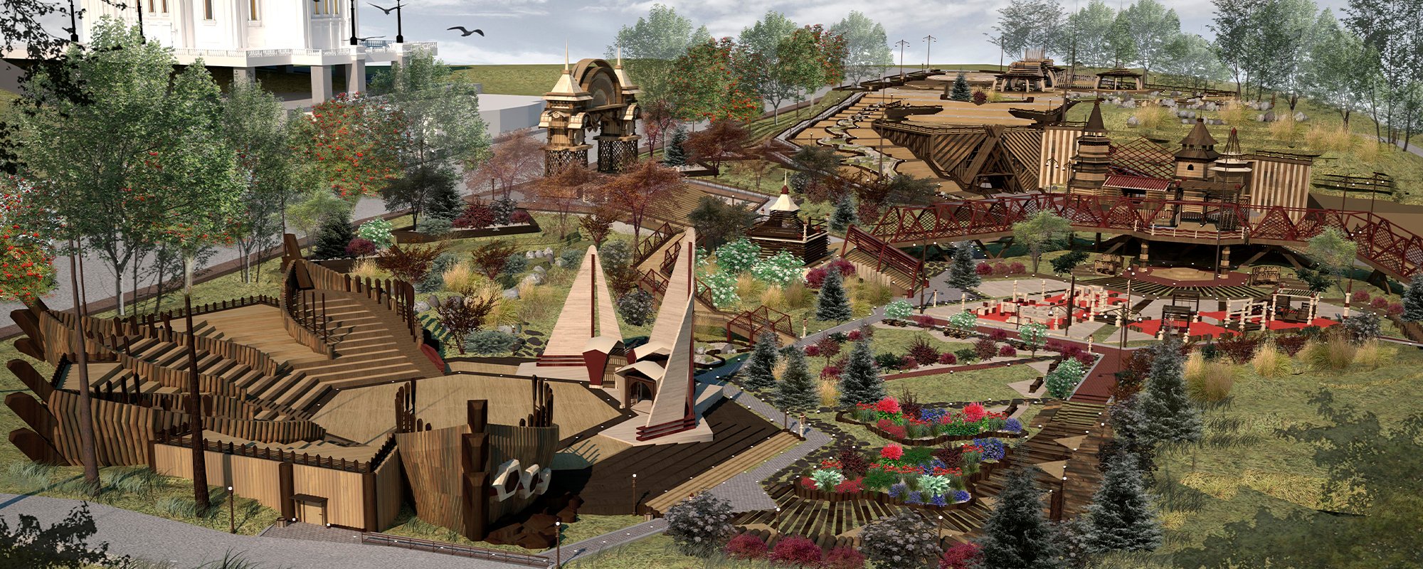 Multimedia historical park "Russia - my story" in Khabarovsk city.