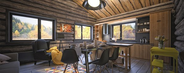 Country house for a young couple