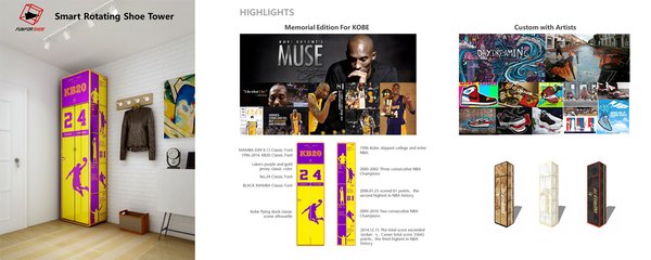 Smart Rotating Shoe Tower