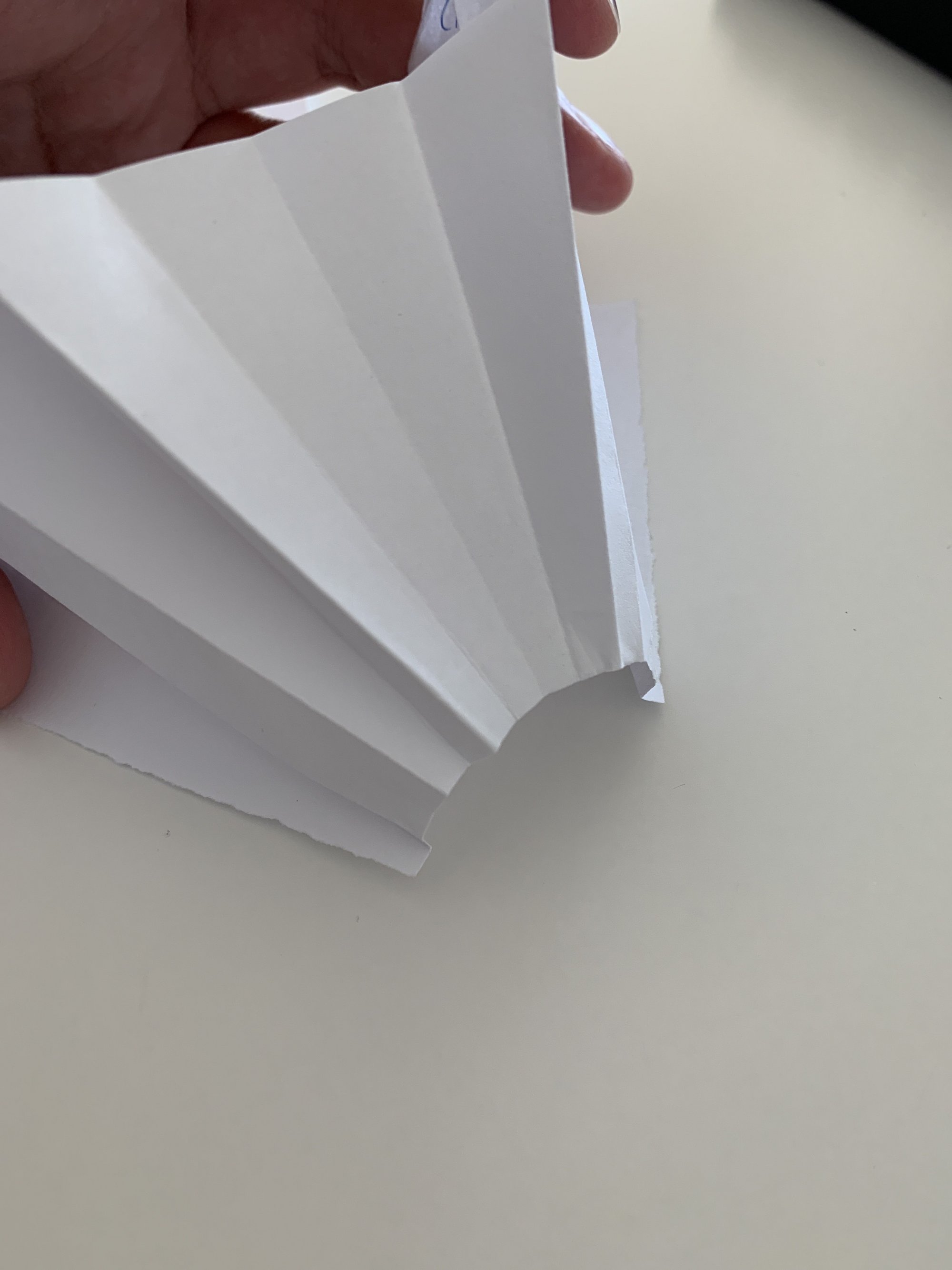 Test creasing technique