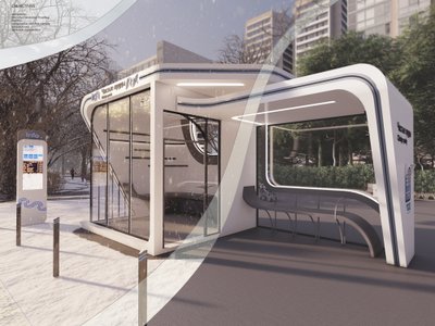 Network of modular bus stops.