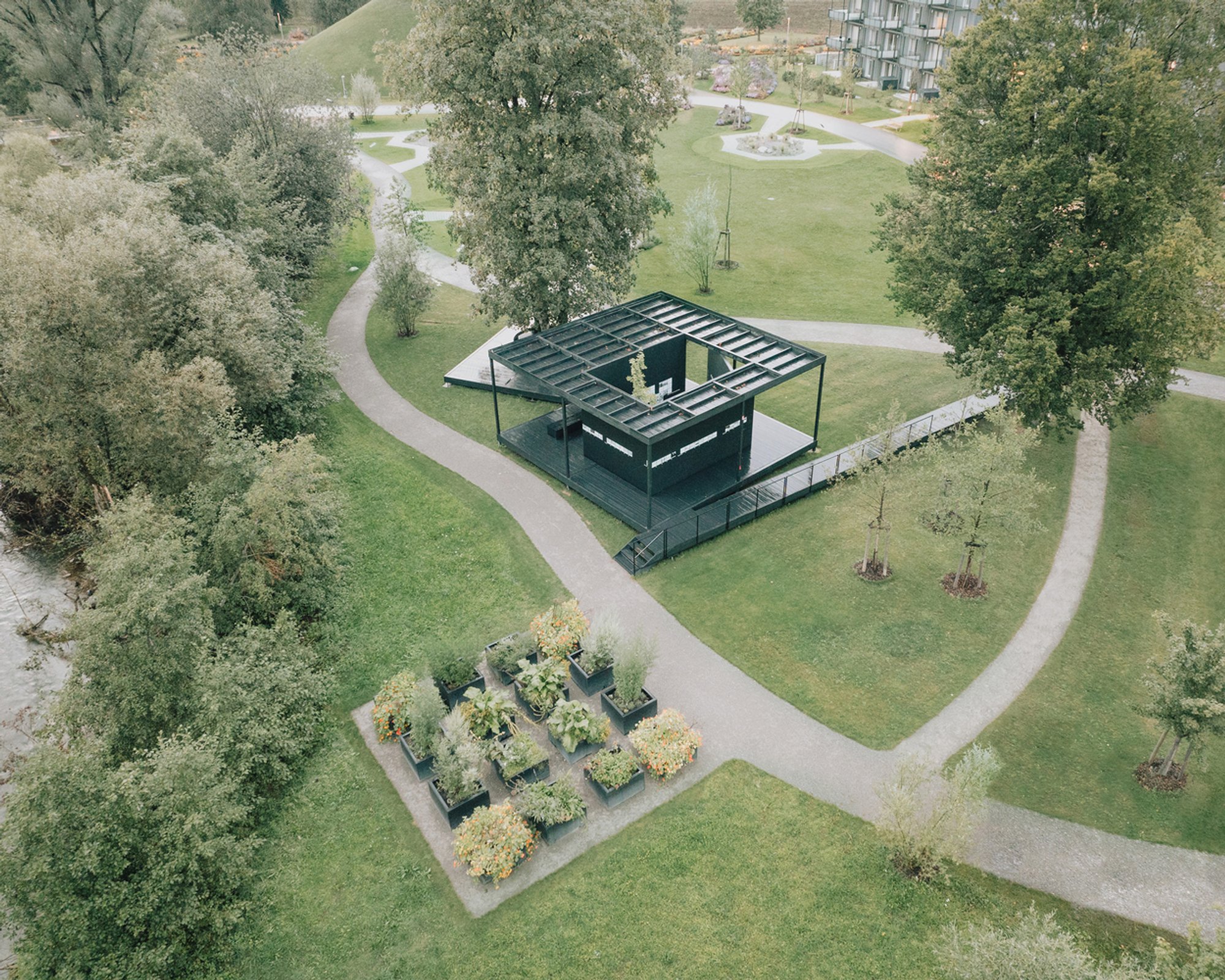 Aichermagazin Pavilion: A Dynamic Wooden Exhibition Space in Wangen im Allgäu
