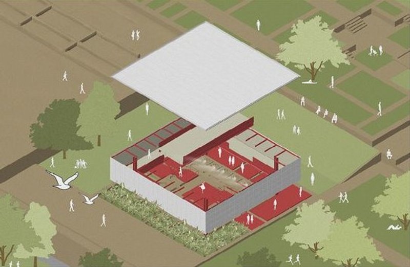 Modular pavilion: Adaptable space for events within Shaniwar Wada.