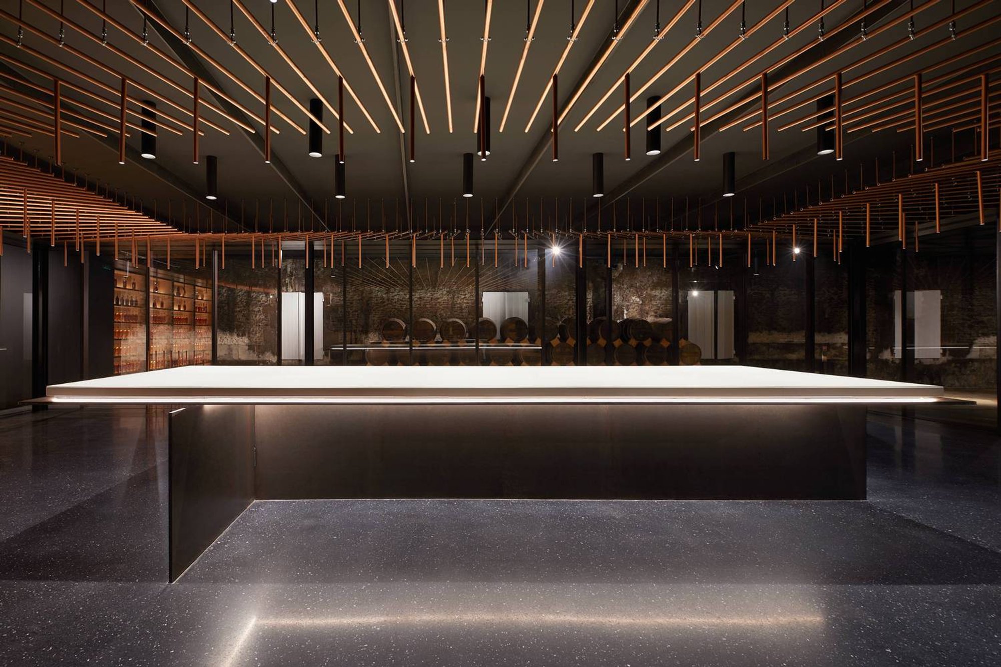 Cognac Tasting Room Design by Elluin Duolé Gillon: A Blend of Heritage and Modern Architecture