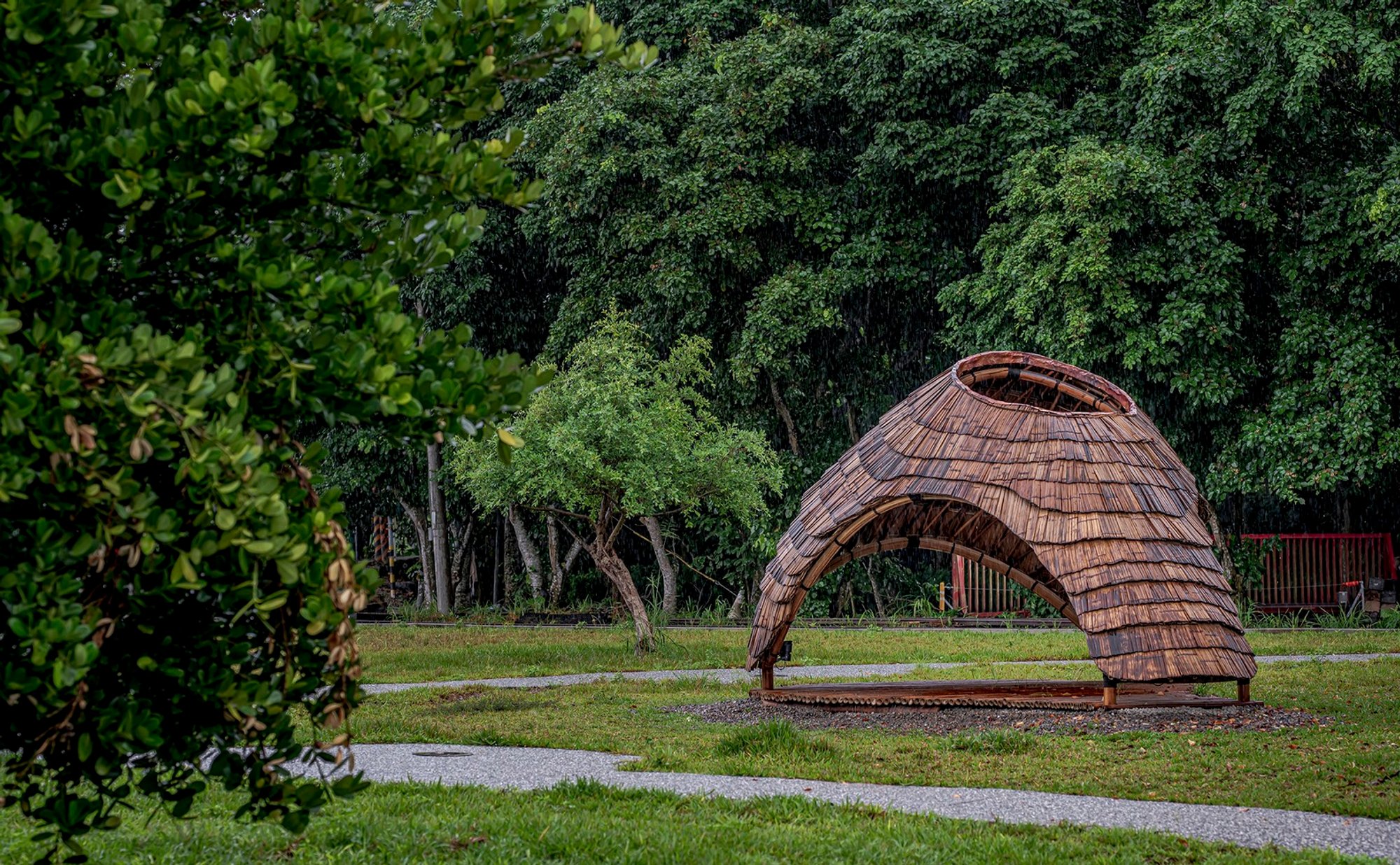 Bamboo Pavilion Architecture: The Symbiosis Pavilion by Yuan Architects in Taiwan