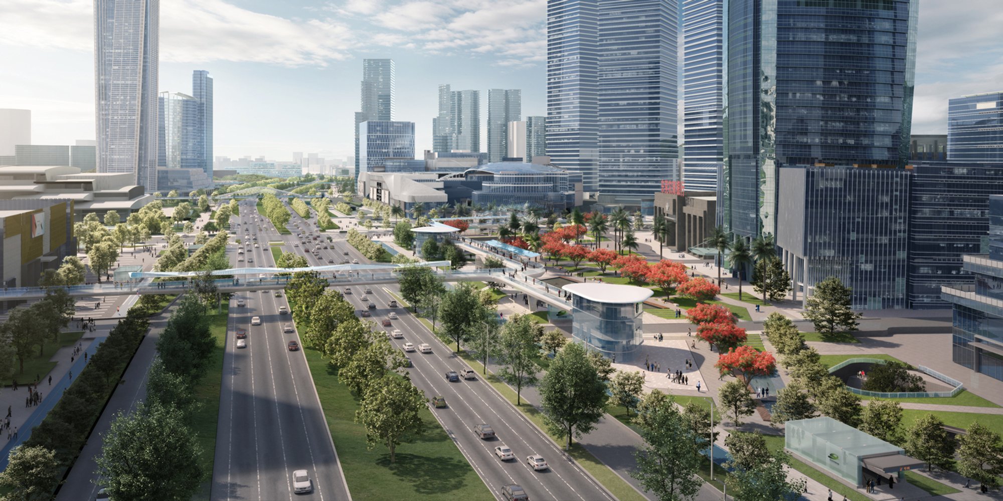 Dongguan Slow-Traffic System: A Modern Integration of Urban Design and Green Architecture