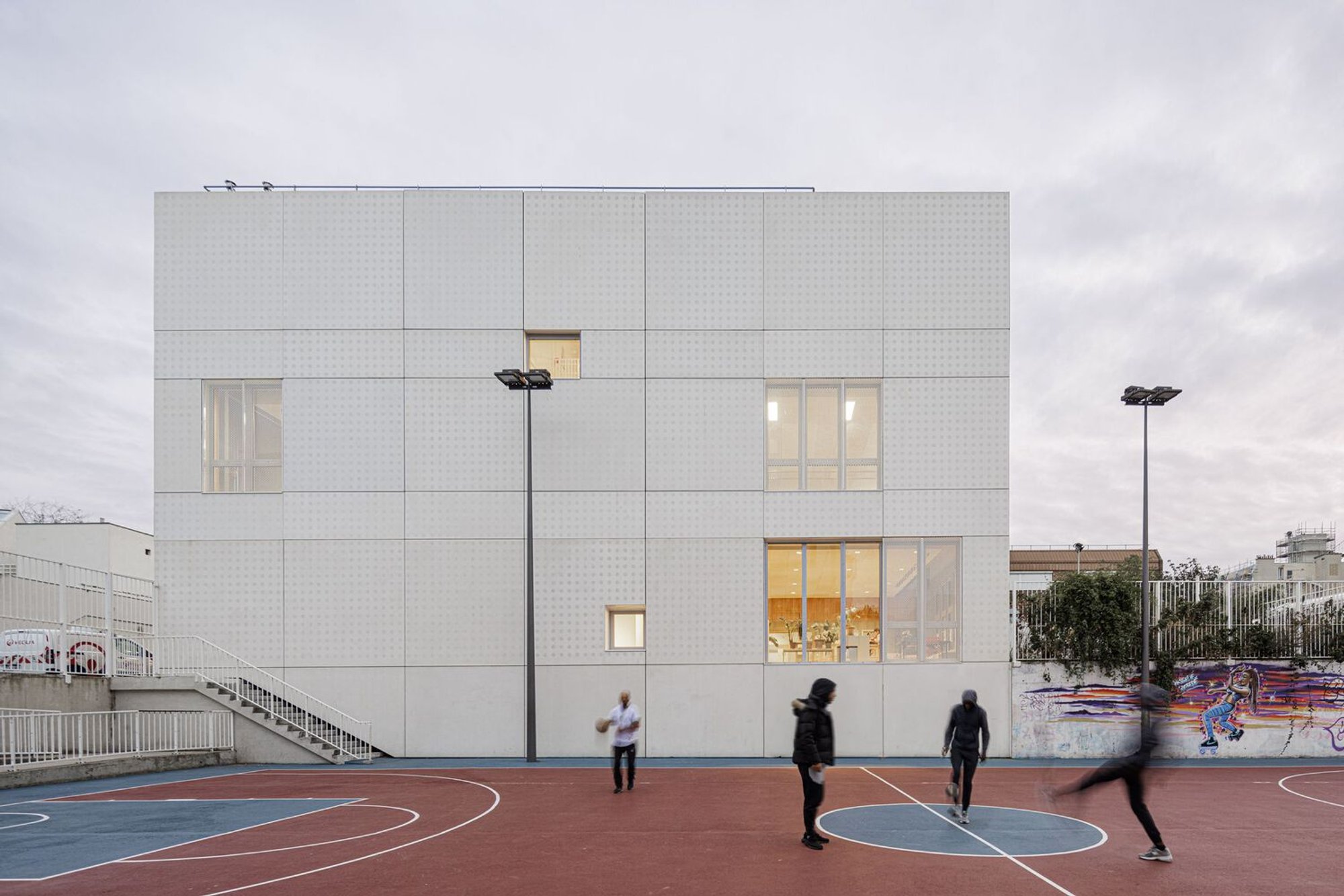 Modern Cultural Centers in Paris: The Centre Paris Anim' Jean-Michel Martial by EGA Erik Giudice Architects