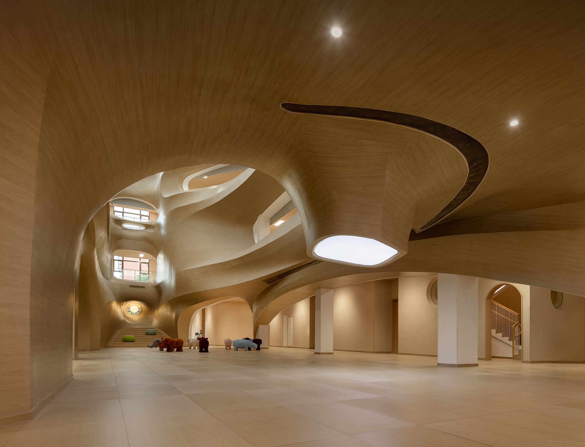 Nature-Inspired Kindergarten Architecture: Grin Sunray Kindergarten by ARCPLUS ECADI