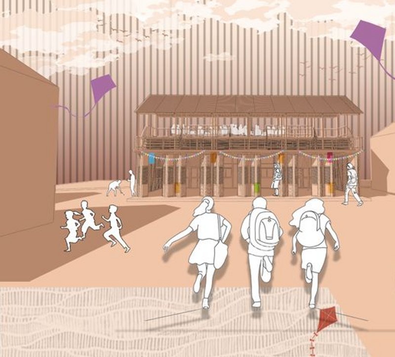 A shared future: Community modules transforming neglected spaces into vibrant hubs for learning, growth, and connection.