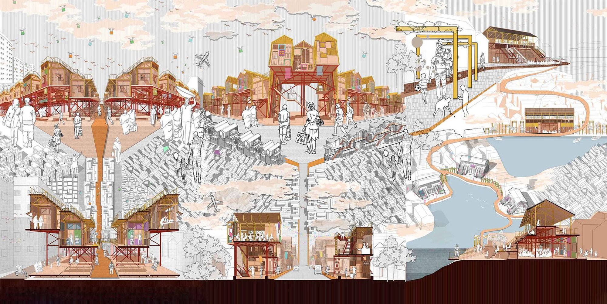 Blurring Boundaries: Empowering Communities through Sustainable Urban Architecture