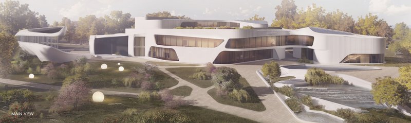 Main view of the Cultural Centre in Grodno.