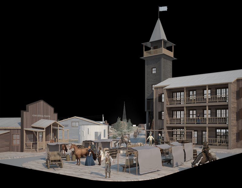 Step into Queen Kate's Saloon and the lively market at Koney Island.