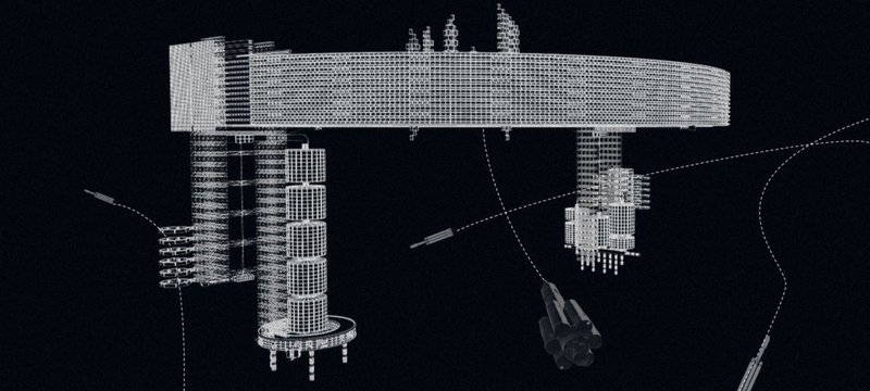 Conceptual design of the structural framework for the Ark of Knowledge.