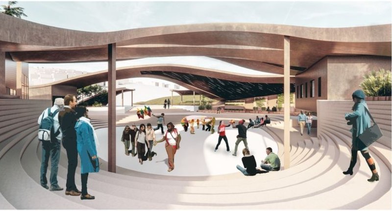 &nbsp;The central gathering space promoting inclusivity and engagement for all age groups.