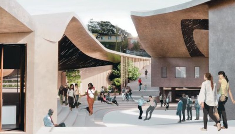 &nbsp;Vibrant social spaces designed to encourage community interaction and cultural exchange.