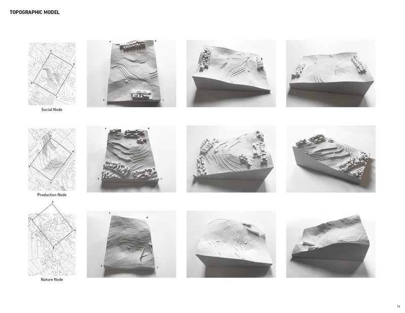 Shaping resilience: Topographic models visualize sustainable hillside nodes.