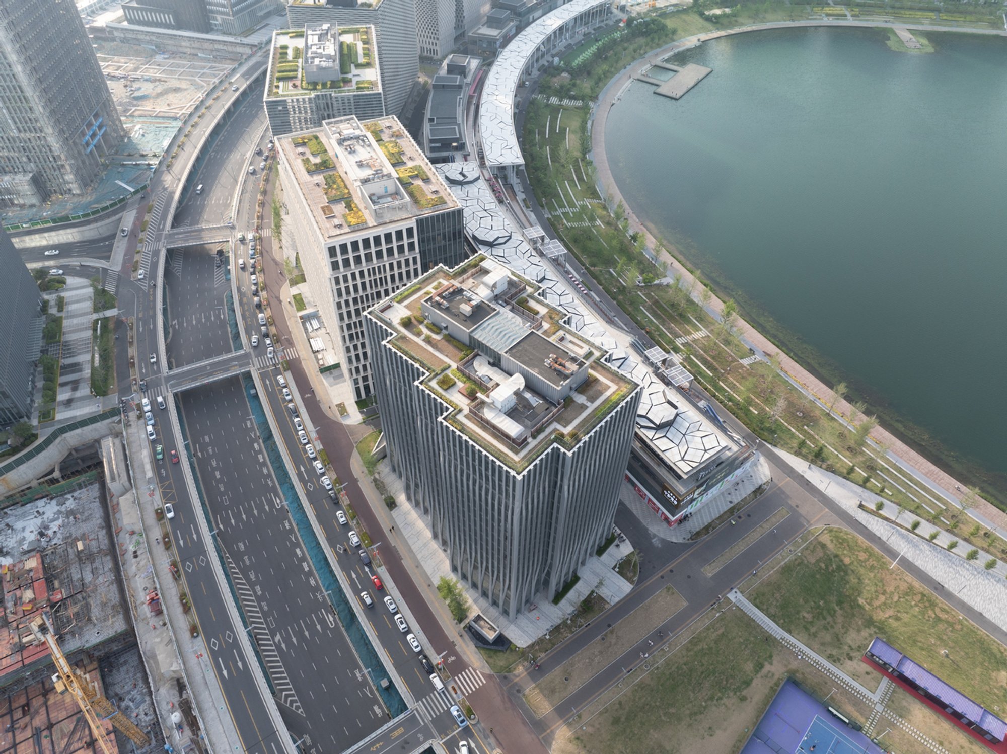 Innovative High-Rise Office Design: Zigzag Tower by Atelier FCJZ