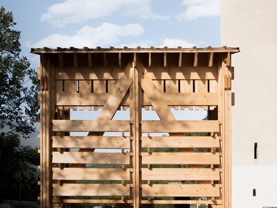 Modular Wooden Architecture Design: A Case Study of Les Planches Installation