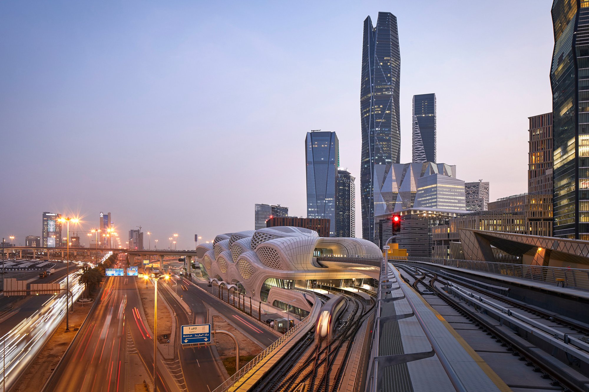 King Abdullah Financial District Metro Station: A Futuristic Architectural Marvel by Zaha Hadid Architects