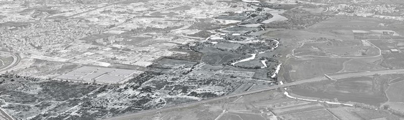 Aerial perspective of Tivoli's dynamic landscape restoration.