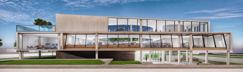 A modern architectural design emphasizing openness and natural light, setting new standards for sustainable library spaces.