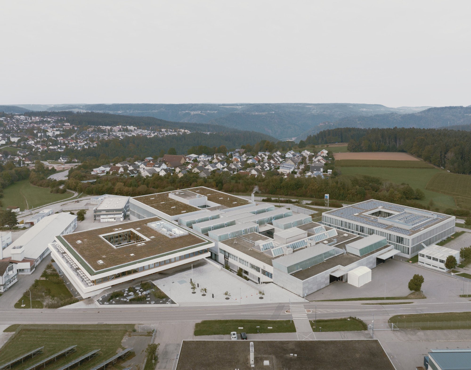Barkow Leibinger Wraps a Black Forest Tech Campus in Timber Frames and Stacked White Volumes