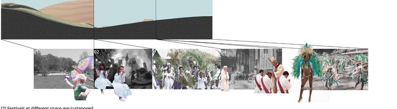 A juxtaposition of diverse global festivals representing cultural unity and shared traditions.