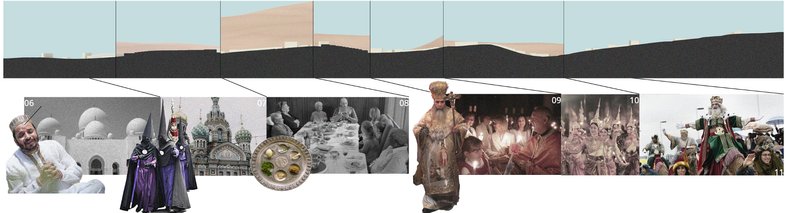 A depiction of sacred rituals and historical traditions, reflecting the intersection of spirituality and global cultural heritage.