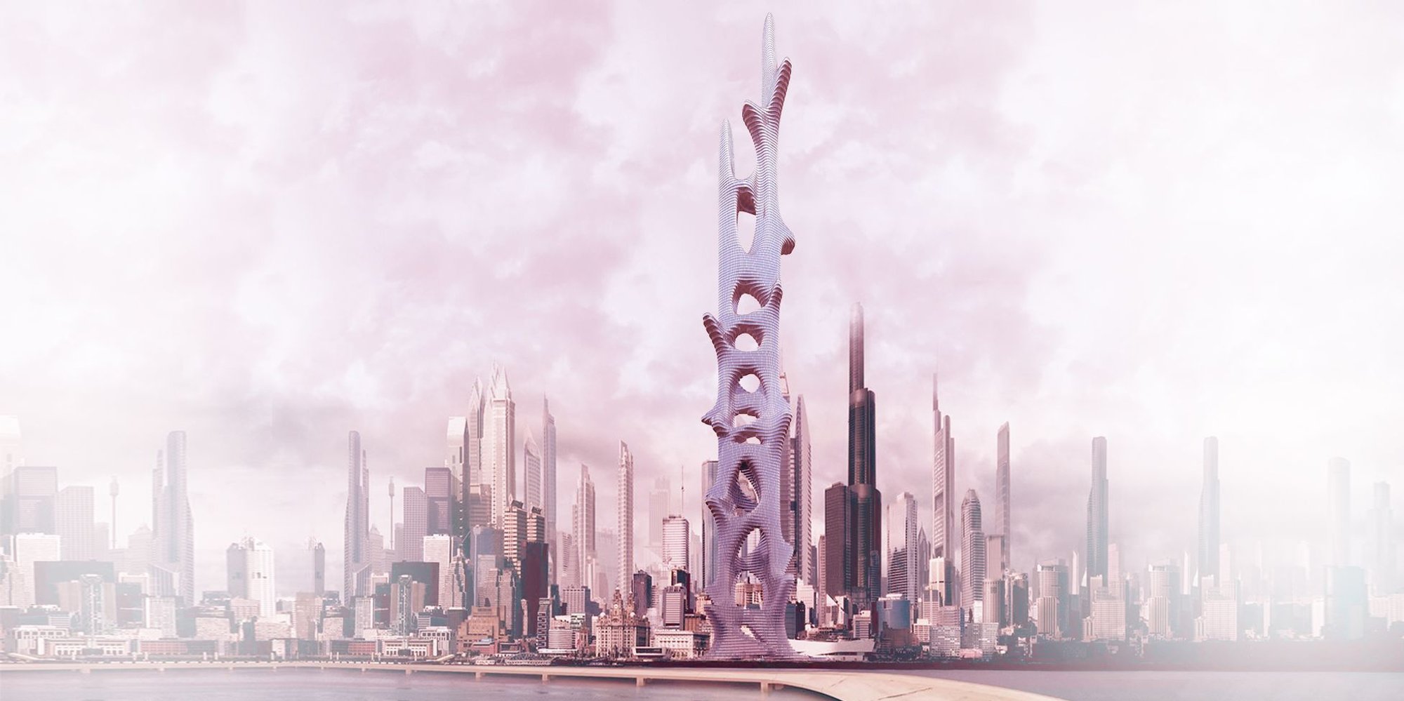 Futuristic Architecture: Hybrid Bionics Tower
