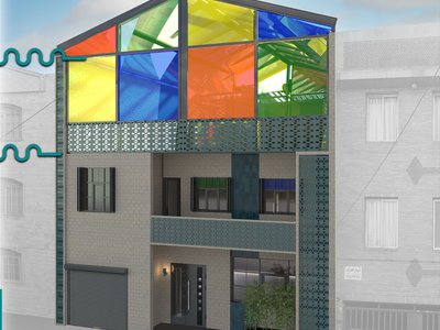 Turquoise House: Rooftop Greenhouses Meet Iranian Courtyard Traditions