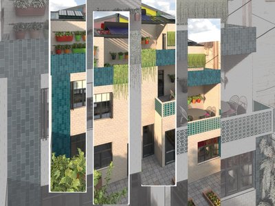 Turquoise House: A Fusion of Iranian Architecture and Modern Green Design