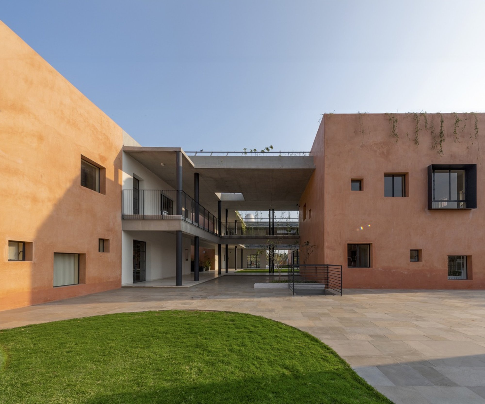 Blocher Partners India Stacks Toy Block Volumes into a Kindergarten Built Around Courtyards