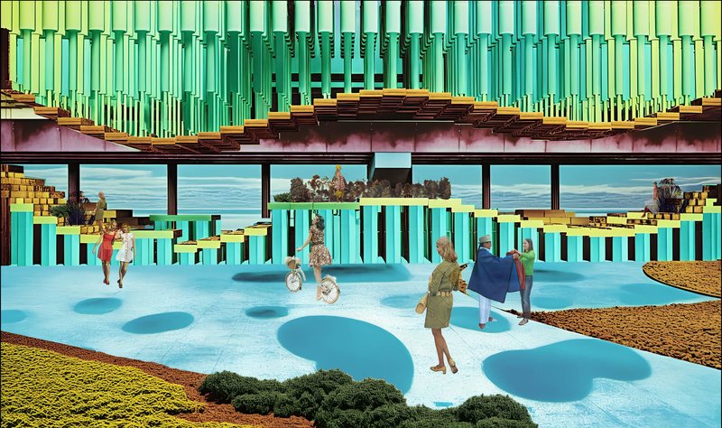 A space that brings greenery and functionality together for recreation and reflection.