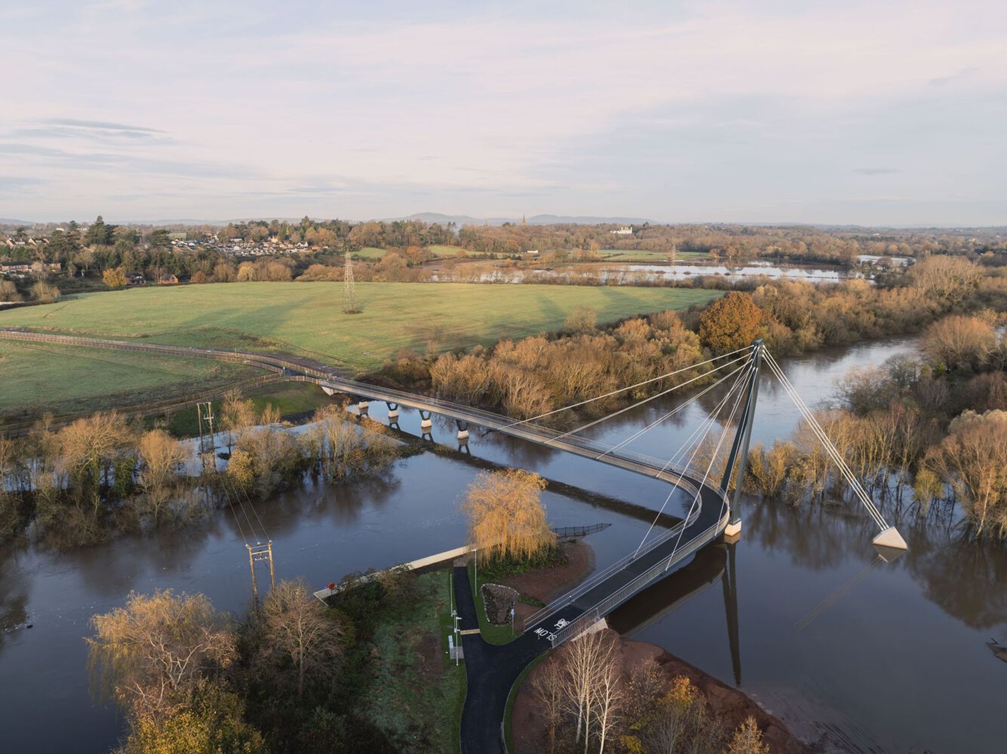 Pedestrian Bridge Design: Kepax Bridge by Moxon Architects