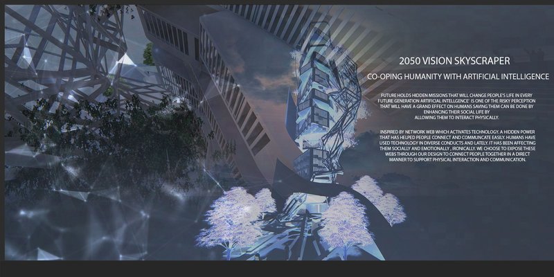 2050 Skyscraper: Reimagining Architecture for Hybrid Futures