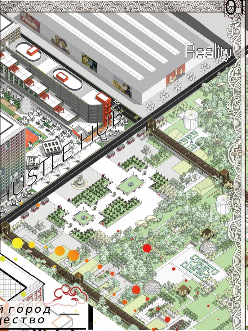 Green urban parks and sustainable designs underline the project’s commitment to environmental harmony.