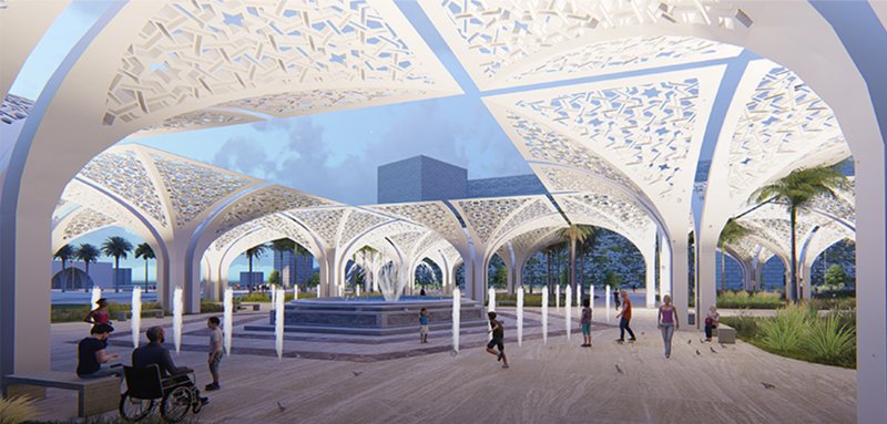Under the intricate canopy, Aleppo’s Oasis of Culture provides a serene space for community gathering and reflection.