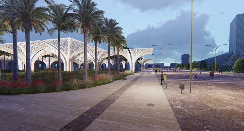 Strolling through Aleppo's Oasis of Culture, where modern design and natural landscapes create spaces for connection and renewal.