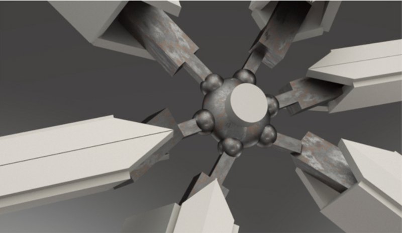 Central node of the Anti-Pelago—a pivotal connector for modular habitats, exemplifying advanced engineering and design.