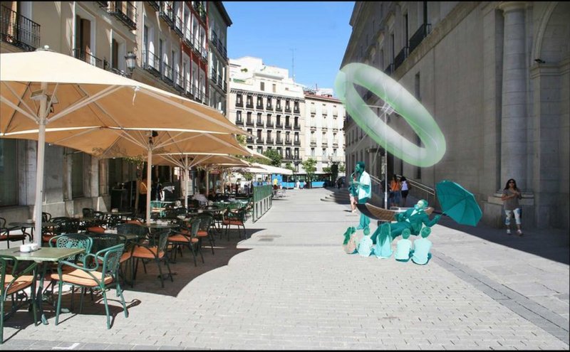 The Ringsail offering a unique backdrop for performers and audiences alike in various urban settings.