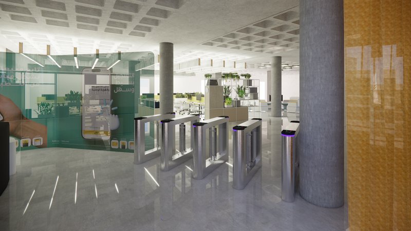 Inviting Breakout Zones: Ergonomic furniture and lush greenery foster relaxation and informal brainstorming.